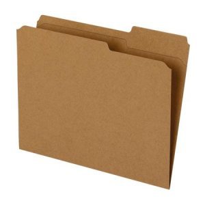 Pendaflex File Folder - Reinforced-Kraft, 2/5 - Right, Letter, 100/Bx