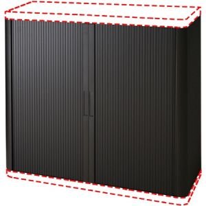 Paperflow Door Kit with Cabinet Sides for Black USA easyOffice 41" and 80" Storage Cabinet