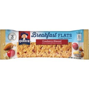 Quaker Oats Foods Breakfast Flats Crispy Snack Bars