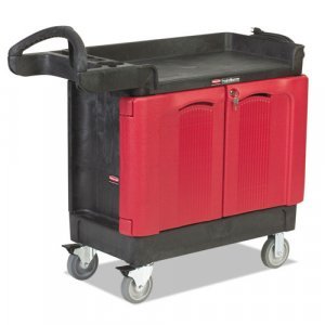 TradeMaster Cart, 500-lb Cap, Two-Shelf, 18-1/4w x 41-5/8d x 38-3/8h, Black
