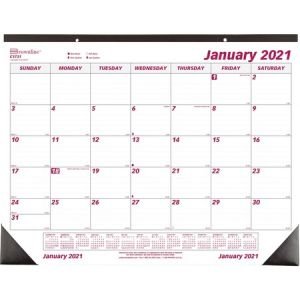 Wholesale Monthly Calendars: Discounts on Brownline Professional Monthly Desk/Wall Calendar REDC1731