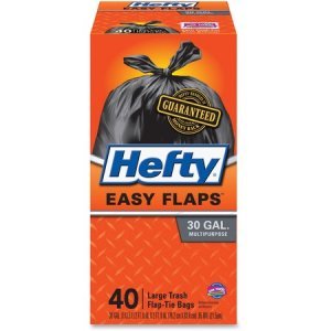 Hefty Easy Flaps 30-gal Large Trash Bags