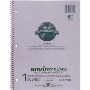 Wholesale Subject Notebooks: Discounts on Roaring Spring Wirebound Kraft Cover Notebook - Letter ROA13340