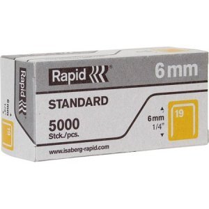 Rapid R23 No.19 Fine Wire 1/4" Staples