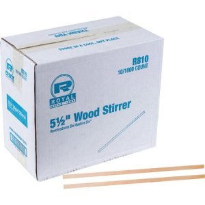 Royal Paper Products Wood Coffee Stir Sticks