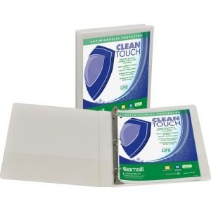 Samsill Antimicrobial Insertable Round Ring Binder