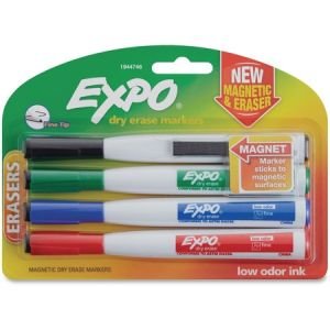 Wholesale Dry Erase Markers: Discounts on Expo Eraser Cap Fine Magnetic Dry Erase Markers SAN1944746
