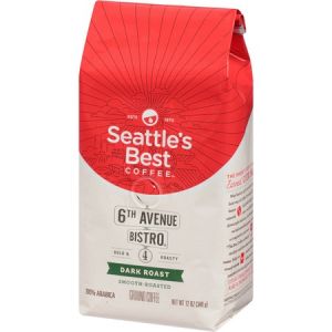 Seattle s Best Coffee 6th Avenue Bistro Medium-Dark Rich Whole Bean Coffee - Level 4