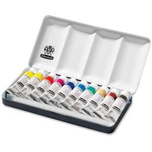 Schmincke Aquarell 10-Color 15ml Tubes Metal Box Set