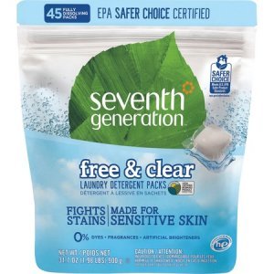 Seventh Generation Free & Clear Laundry Detergent Packs
