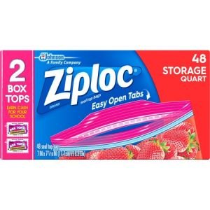 Wholesale Ziploc Bags: Discounts on Ziploc Brand Seal Top Quart Storage Bags SJN665015