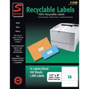 Simon SJ Paper Recyclable Laser/Ink Jet Labels