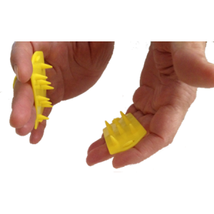 SPIKEPLATES - Pair of Yellow Acupressure Plates