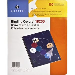 Wholesale Binding Systems & Supplies: Discounts on Sparco Standard Clear Plain Presentation Covers SPR18200
