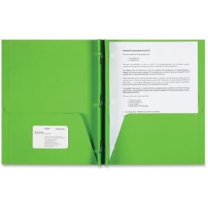 Wholesale Pocket Folders: Discounts on Sparco Two-pocket 3-Prong Leatherette Portfolio SPR78542