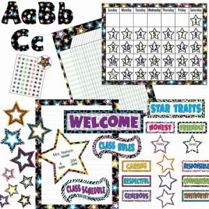 Teacher Created Resources Fancy Stars Accents Board Set