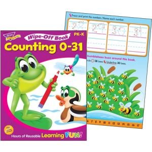 Trend Counting 0 to 31 Wipe-off Book Printed Book