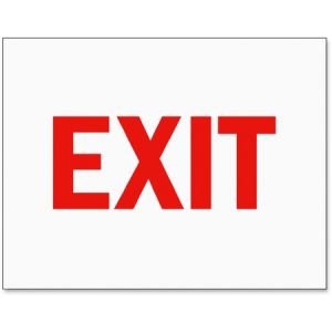 Tarifold Magneto Safety Sign Inserts - Exit