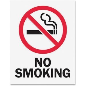 Tarifold Magneto Safety Sign Inserts - No Smoking